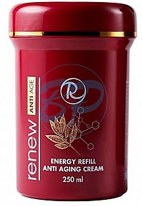 קרם הזנה פעיל אנטי אייג`ינג רניו 250 מ"ל Energy Refill Anti Aging Cream קרם הזנה פעיל אנטי אייג`ינג רניו 250 מ"ל Energy Refill Anti Aging Cream