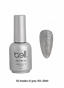 בייס ראבר אטום 20 מ”ל מס’ 103 50 Shades of Grey בל Bell בייס ראבר אטום 20 מ”ל מס’ 103 50 Shades of Grey בל Bell