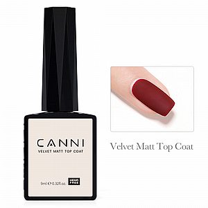טופ מאט קטיפה קאני CANNI HEMA FreeVelvet Matt Top Coat 9ml טופ מאט קטיפה קאני CANNI HEMA FreeVelvet Matt Top Coat 9ml