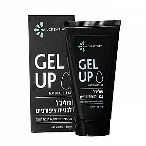 פוליג'ל גוון שקוף 60 מ"ל Nail Creativity Gel-Up נייל קריאטיביטי פוליג'ל גוון שקוף 60 מ"ל Nail Creativity Gel-Up נייל קריאטיביטי